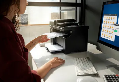 Imagem Ilustrando A Copiadora